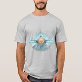 Handgezogene Flugzeugkatze T-Shirt (Vorderseite)