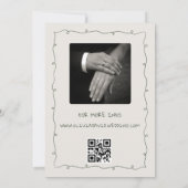 Handgezogene Funky Zeichnend handgeschriebene Hoch Einladung (Rückseite)