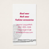 Handgezogene Fuzzy-Häkelhaken, Geschenkkarte (Rückseite)