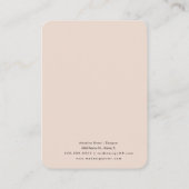 Handgezogene, handgefertigte Earring-Display-Karte Telefonnummerkarte (Rückseite)