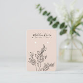 Handgezogene, handgefertigte Earring-Display-Karte Telefonnummerkarte (Stehend Vorderseite)