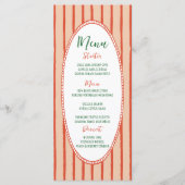 Handgezogene, handgeschriebene Hochzeit Menükarte (Vorderseite)