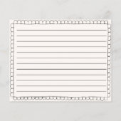 Handgezogene Jakobsduschkarte (Rückseite)