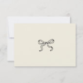 Handgezogene Kapuzenaufkleber RSVP Karte (Rückseite)