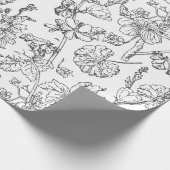 Handgezogene medizinische Kosmetische Wildblume Geschenkpapier (Ecke)