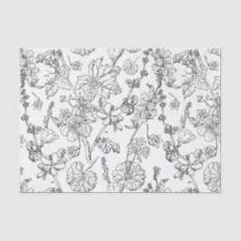 Handgezogene medizinische Kosmetische Wildblume Ti Seidenpapier