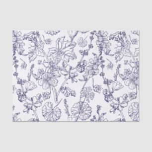 Handgezogene medizinische Kosmetische Wildblume Ti Seidenpapier