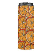 Handgezogene Orangen: Nahtlos Thermosbecher (Rückseite)