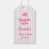 Handgezogene Pizzeria Sonderlieferung Kinderdusche Geschenkanhänger (Vorderseite)