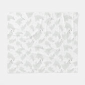 Handgezogene Polarbären mit Schneewintern Fleecedecke (Vorderseite (Horizontal))