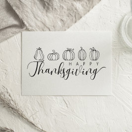 Handgezogene Pumpkins Glücksbringerkarte