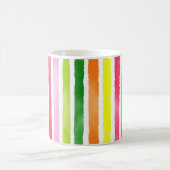 Handgezogene Regenbogenstreifen Kaffeetasse (Mittel)