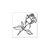 handgezogene Rose Gummistempel (Prägung)