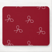 Handgezogene Schere auf Maronrot Mousepad (Vorne)