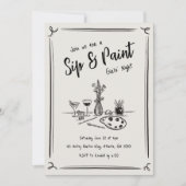 Handgezogene Seife und farbige Einladung (Vorderseite)