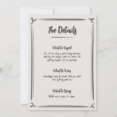 Handgezogene Seife und farbige Einladung (Rückseite)