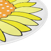 Handgezogene Sonnenblume Schneidebrett (Ecke)