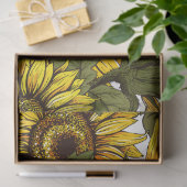 Handgezogene Sonnenblume Seidenpapier (Geschenk)