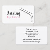 Handgezogene Visitenkarte (Vorne/Hinten)