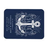 Handgezogener Anker Save the Date Magnet (Horizontal)