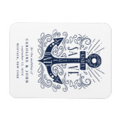 Handgezogener Anker Save the Date Magnet (Horizontal)
