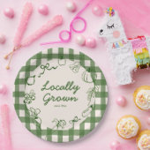 Handgezogener Bauernhof 1. Geburtstag Pappteller (Party)