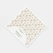 Handgezogener Bauernhof 1. Geburtstag Serviette (Ecke)