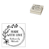 Handgezogener Berry-Blume-Kranz aus Liebe Gummistempel (Stempel)