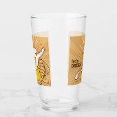 Handgezogener Bier Glas (Links)