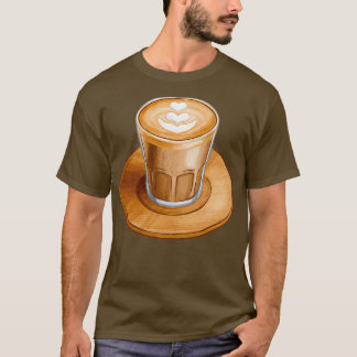 handgezogener Cortado-Kaffee T T-Shirt