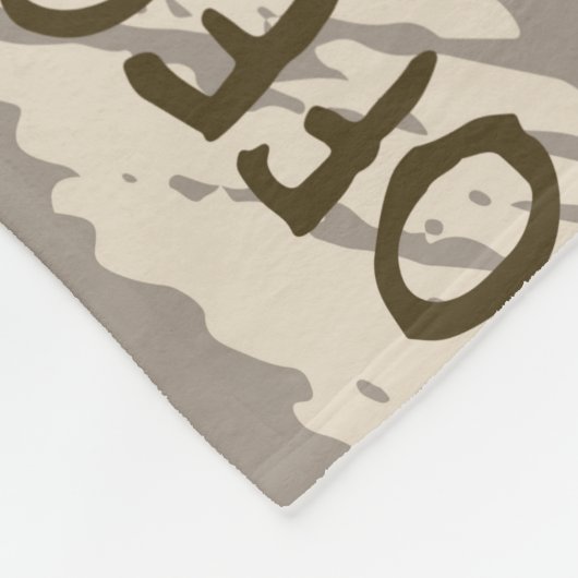 Handgezogener Doodkaffeemuster Hintergrund Fleecedecke (Ecke)