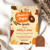 Handgezogener Fall Pumpkin Donuts Windeln Kinderdu Einladung