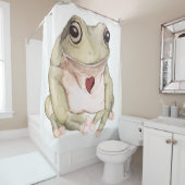 Handgezogener Grünbäumfrosch Duschvorhang (Beispiel)