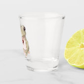 Handgezogener Grünbäumfrosch Schnapsglas (Rechts)
