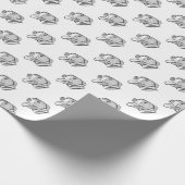 Handgezogener Hundehundefreund Geschenkpapier (Ecke)