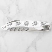 Handgezogener Hundehundefreund Kellnermesser (Rückseite)