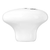 Handgezogener Hundehundefreund Keramikknauf (Seitenansicht)