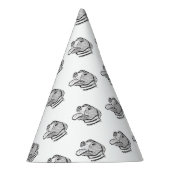 Handgezogener Hundehundefreund Partyhütchen (Rechts)
