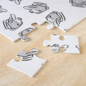 Handgezogener Hundehundefreund Puzzle (Seite)