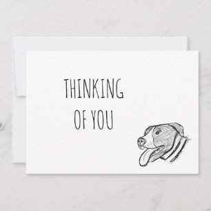 handgezogener Hundehundeliebhaber CARD