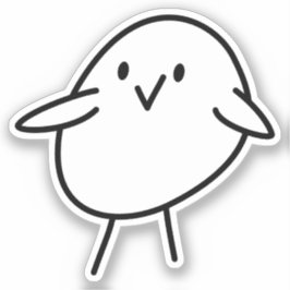 Handgezogener Kick, kundenspezifisch geschnitten V Aufkleber