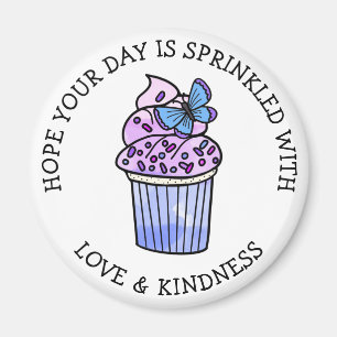 Handgezogener Kuchen Puppe, Adorable Food Magnet