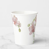 Handgezogener Orchid Pappbecher (Links)