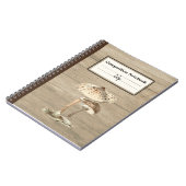 Handgezogener Parasol Pilz Personalisiert Comp Notizblock (Linke Seite)