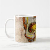 Handgezogener Schädel Kaffeetasse (Links)