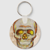 Handgezogener Schädel Schlüsselanhänger (Vorderseite)