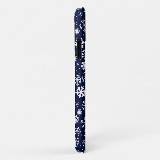 Handgezogener Schneeflocken-Blizzard mit klassisch Case-Mate iPhone Hülle (Hinten/Rechts)