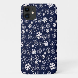 Handgezogener Schneeflocken-Blizzard mit klassisch Case-Mate iPhone Hülle