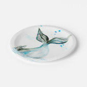 Handgezogener Schwanz Pappteller (Schrägansicht)