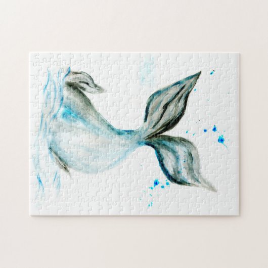 Handgezogener Schwanz Puzzle (Horizontal)